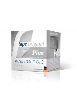 TAPE ORIGINAL KINESIOLOGIC PLUS PLATEADO 5ms.x5cms.