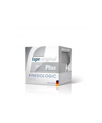 TAPE ORIGINAL KINESIOLOGIC PLUS PLATEADO 5ms.x5cms.