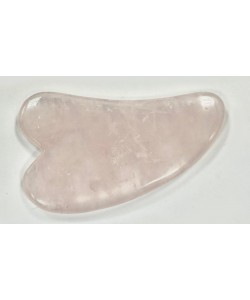 MASAJEADOR PLANO DE CUARZO ROSA (TIPO GUA SHA)