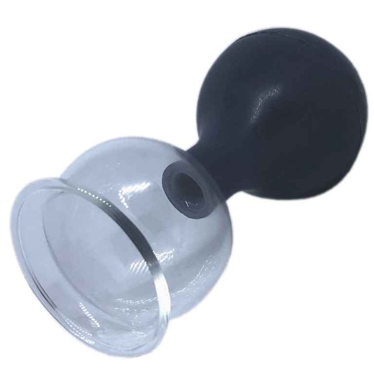 Ventosa de pera con campana de Cristal de 5 cm.